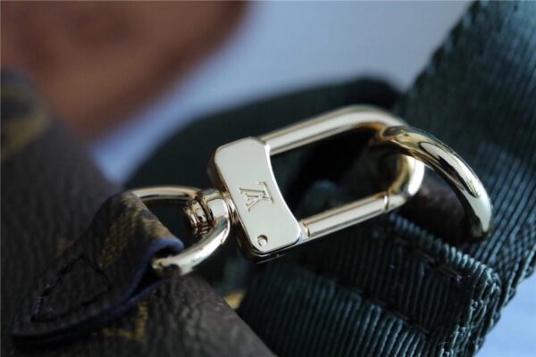 Louis Vuitton Felicie Strap & Go Monogram Canvas Khaki Green For Women, Women's Wallets 6.7in/17cm LV M80091