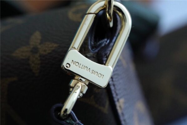 Louis Vuitton Felicie Strap & Go Monogram Canvas Khaki Green For Women, Women's Wallets 6.7in/17cm LV M80091
