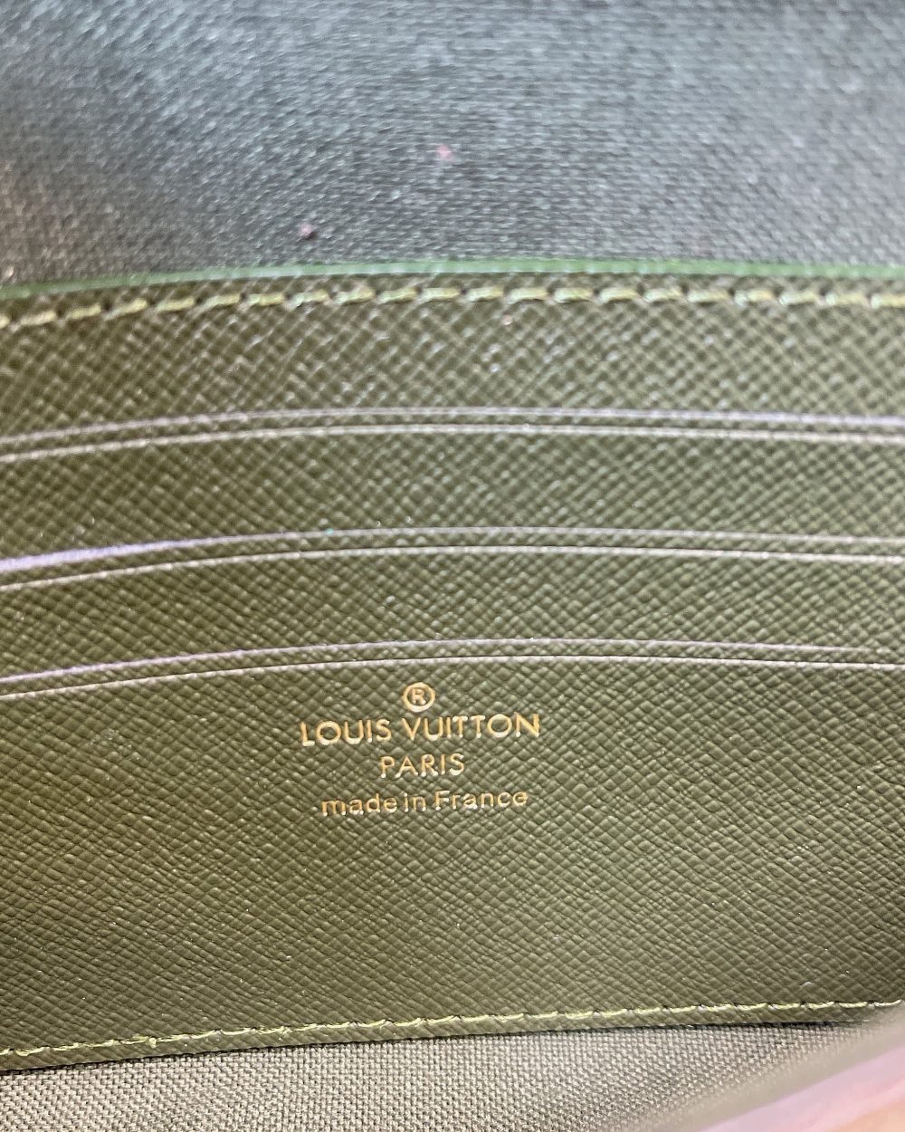 1:1 Replica Louis Vuitton Felicie Strap & Go Monogram Canvas Khaki Green For Women, Women's Wallets 6.7in/17cm LV M80091