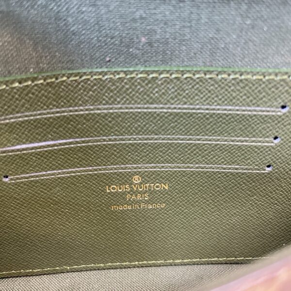 Louis Vuitton Felicie Strap & Go Monogram Canvas Khaki Green For Women, Women's Wallets 6.7in/17cm LV M80091
