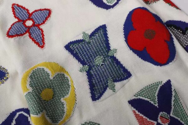 Louis Vuitton Floral Pattern Sweatshirt White For Men