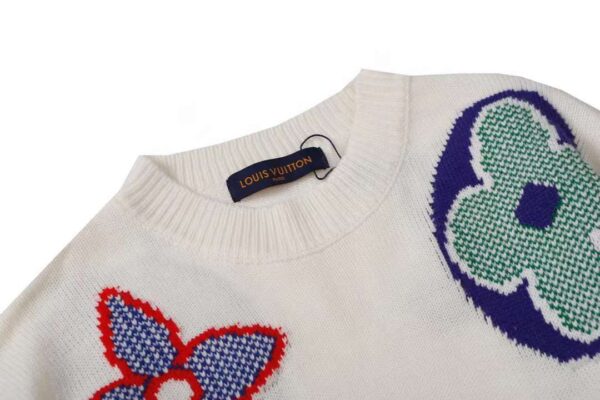 Louis Vuitton Floral Pattern Sweatshirt White For Men