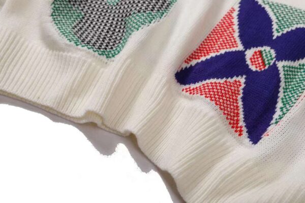 Louis Vuitton Floral Pattern Sweatshirt White For Men