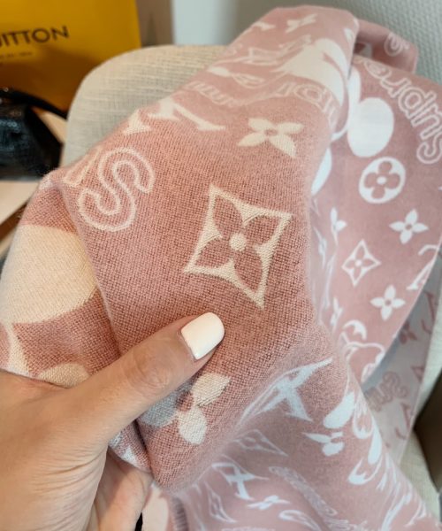 Louis Vuitton Game On Scarf Pink 71in/180cm