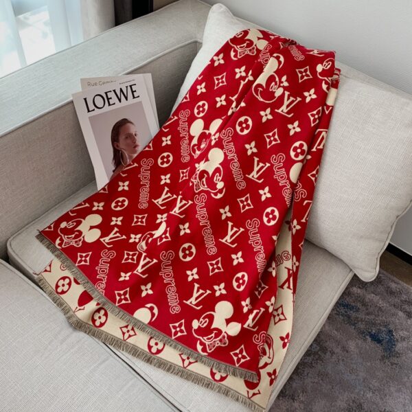 Louis Vuitton Game On Scarf Red 71in/180cm