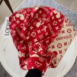 Louis Vuitton Game On Scarf Red 71in/180cm