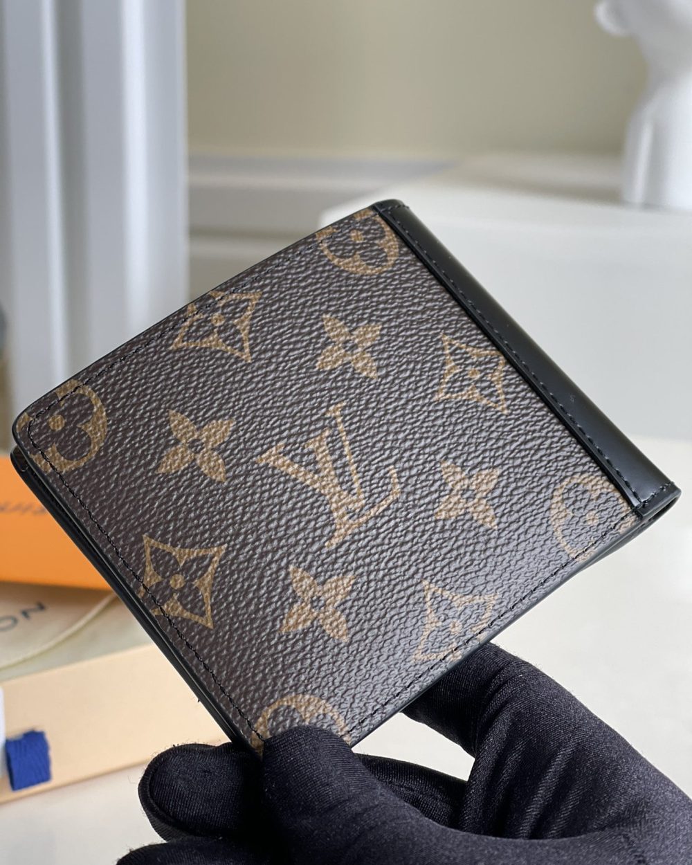 1:1 Replica Louis Vuitton Gaspar Wallet Monogram Macassar Canvas For Men, Men's Wallet 11cm LV M93801