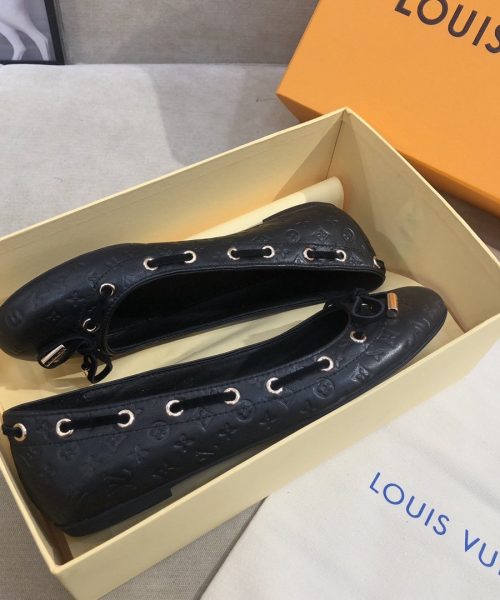 Louis Vuitton Gloria Flat Loafer Black For Women LV