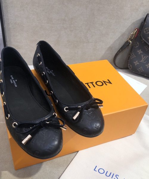 Louis Vuitton Gloria Flat Loafer Black For Women LV