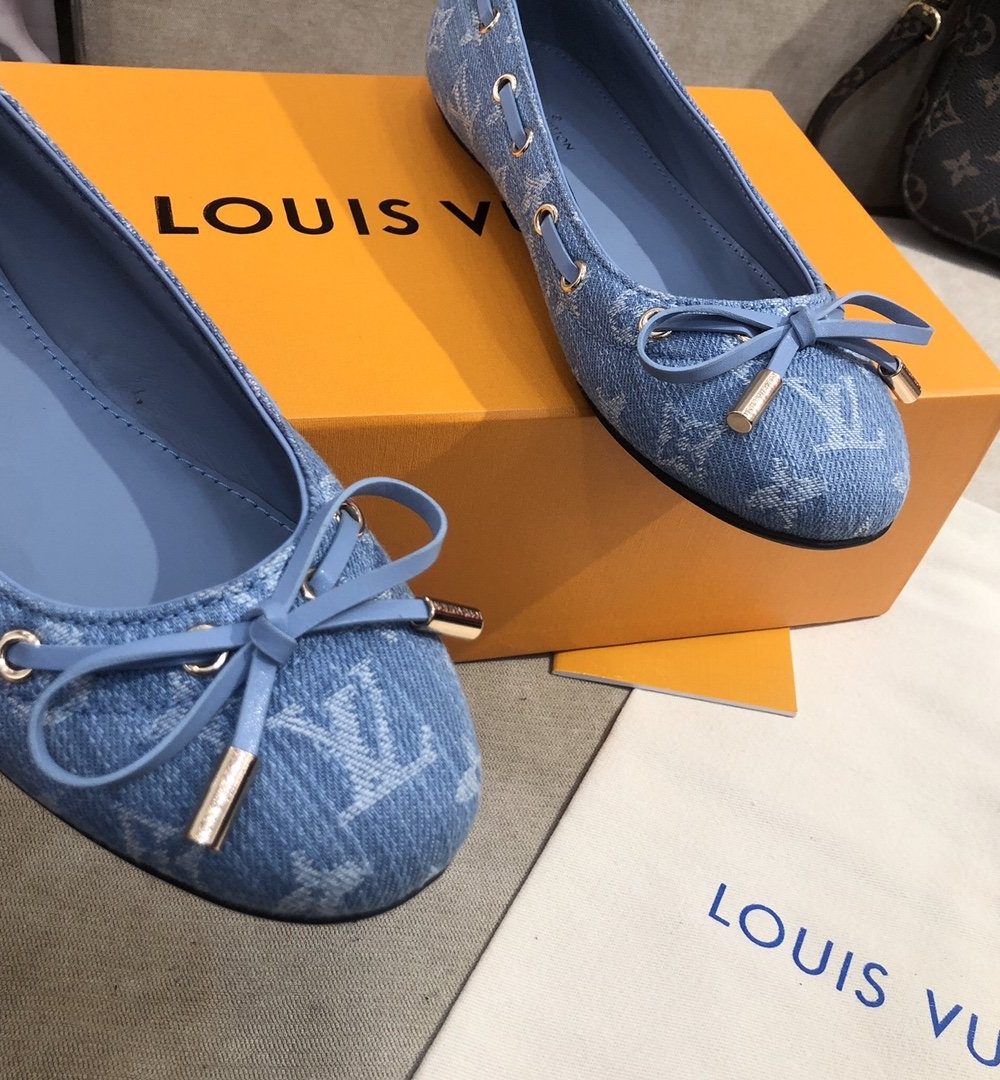 Louis Vuitton Gloria Flat Loafer Blue For Women LV