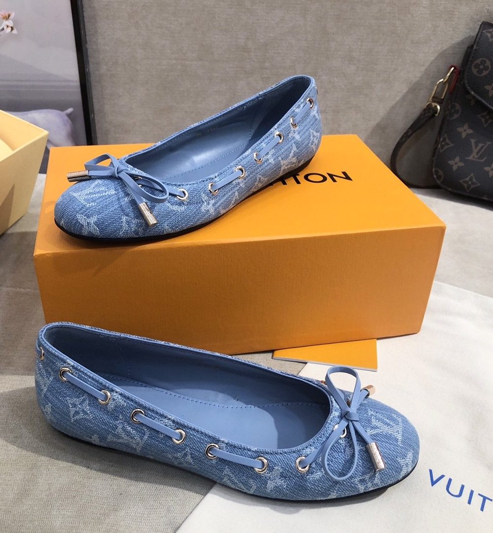 Louis Vuitton Gloria Flat Loafer Blue For Women LV