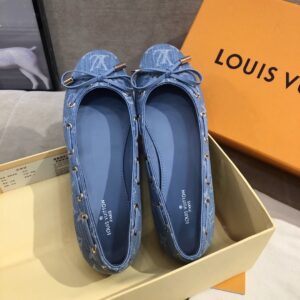 Louis Vuitton Gloria Flat Loafer Blue For Women LV