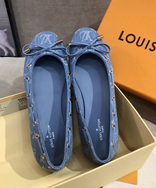 Louis Vuitton Gloria Flat Loafer Blue For Women LV