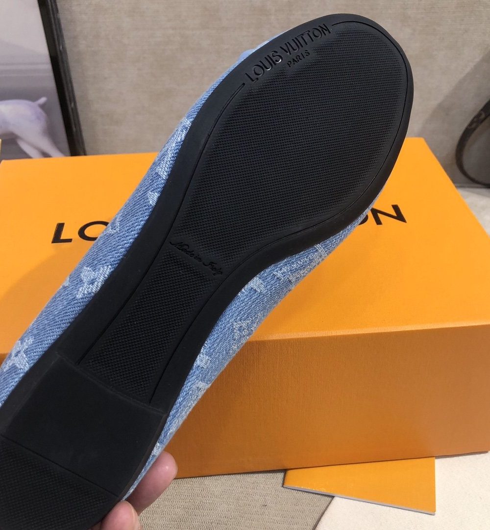 Louis Vuitton Gloria Flat Loafer Blue For Women LV