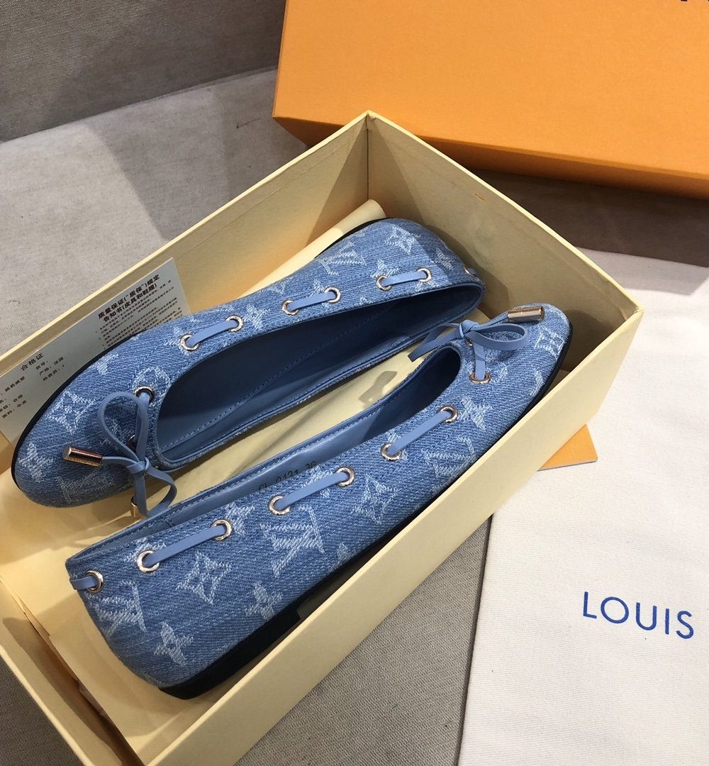 Louis Vuitton Gloria Flat Loafer Blue For Women LV