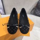 Louis Vuitton Gloria Flat Loafer Patent Monogram Material Black For Women LV