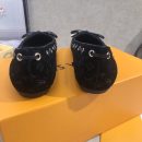 Louis Vuitton Gloria Flat Loafer Patent Monogram Material Black For Women LV
