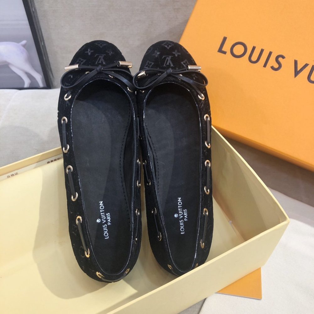 Louis Vuitton Gloria Flat Loafer Patent Monogram Material Black For Women LV - Image 9