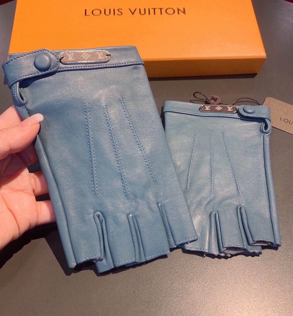 Louis Vuitton Gloves In Blue