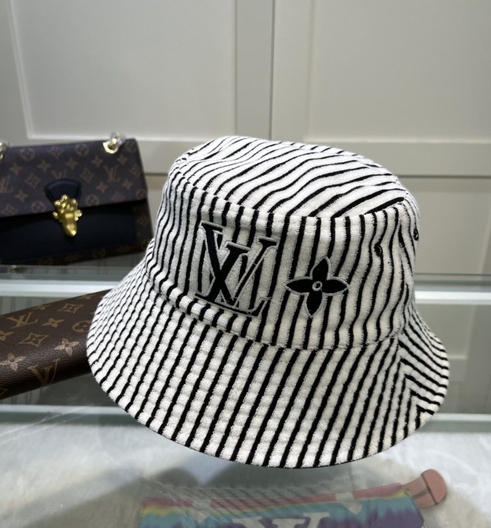 Louis Vuitton Graphical Bucket Hat White LV Cap