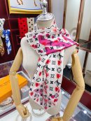Louis Vuitton I LV U Pink Square Scarf 90cm/35in M77354 