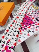 Louis Vuitton I LV U Pink Square Scarf 90cm/35in M77354 