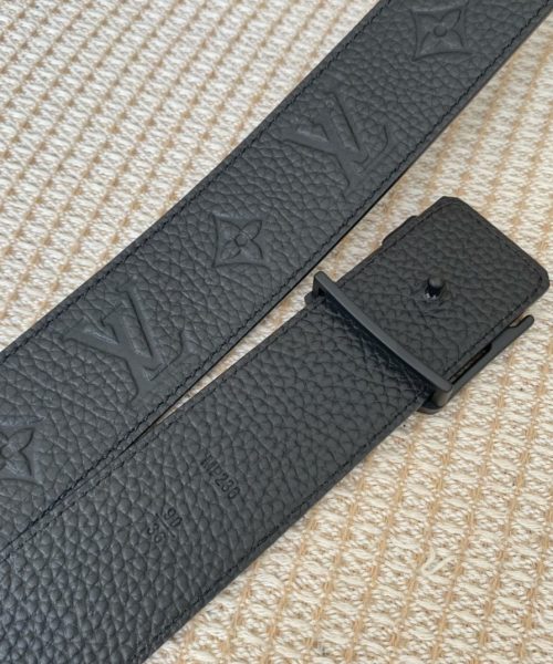1:1 Replica Louis Vuitton Iconic Reversible LV Belt Black LV Women Belt