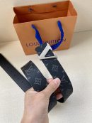 1:1 Replica Louis Vuitton Iconic Reversible LV Belt Black LV Women Belt