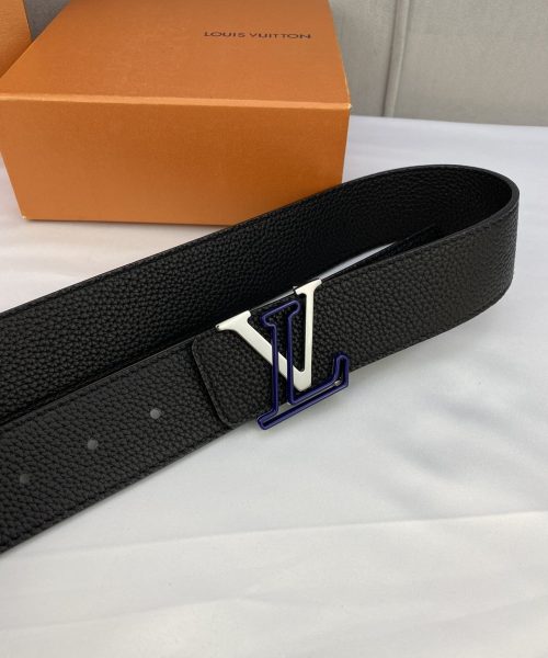 1:1 Replica Louis Vuitton Iconic Reversible LV Belt Black LV Women Belt