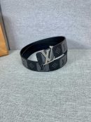 1:1 Replica Louis Vuitton Iconic Reversible LV Belt Black LV Women Belt