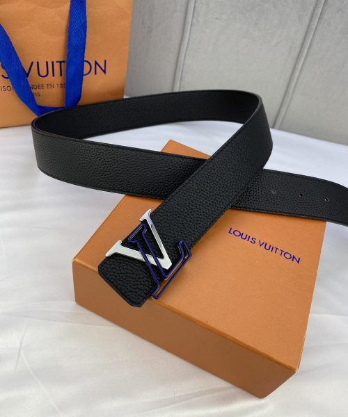 1:1 Replica Louis Vuitton Iconic Reversible LV Belt Black LV Women Belt