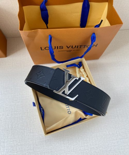1:1 Replica Louis Vuitton Iconic Reversible LV Belt Black LV Women Belt