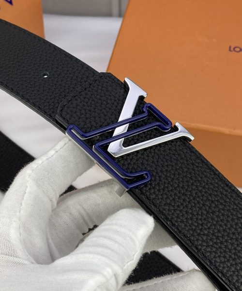 1:1 Replica Louis Vuitton Iconic Reversible LV Belt Black LV Women Belt