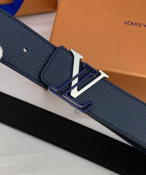 1:1 Replica Louis Vuitton Iconic Reversible LV Belt Black LV Women Belt