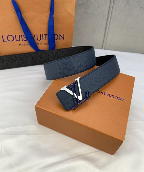 1:1 Replica Louis Vuitton Iconic Reversible LV Belt Black LV Women Belt
