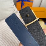 1:1 Replica Louis Vuitton Iconic Reversible LV Belt Black LV Women Belt