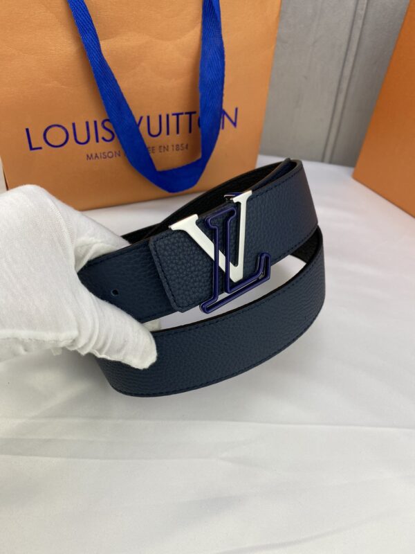 1:1 Replica Louis Vuitton Iconic Reversible LV Belt Black LV Women Belt