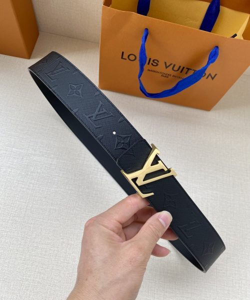 1:1 Replica Louis Vuitton Iconic Reversible LV Belt Black LV Women Belt