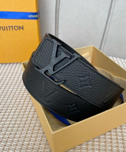 1:1 Replica Louis Vuitton Iconic Reversible LV Belt Black LV Women Belt