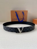 1:1 Replica Louis Vuitton Iconic Reversible LV Belt Black LV Women Belt