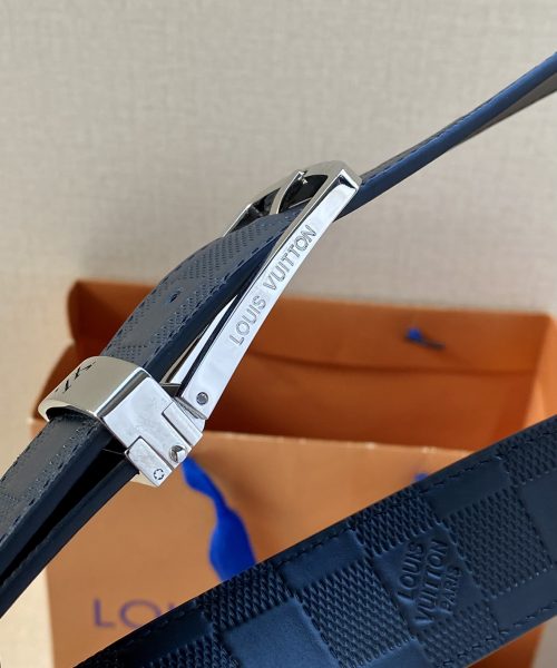 1:1 Replica Louis Vuitton Iconic Reversible LV Belt Black LV Women Belt