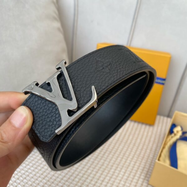 1:1 Replica Louis Vuitton Iconic Reversible LV Belt Black LV Women Belt