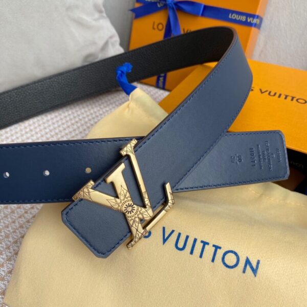 1:1 Replica Louis Vuitton Iconic Reversible LV Belt Black LV Women Belt