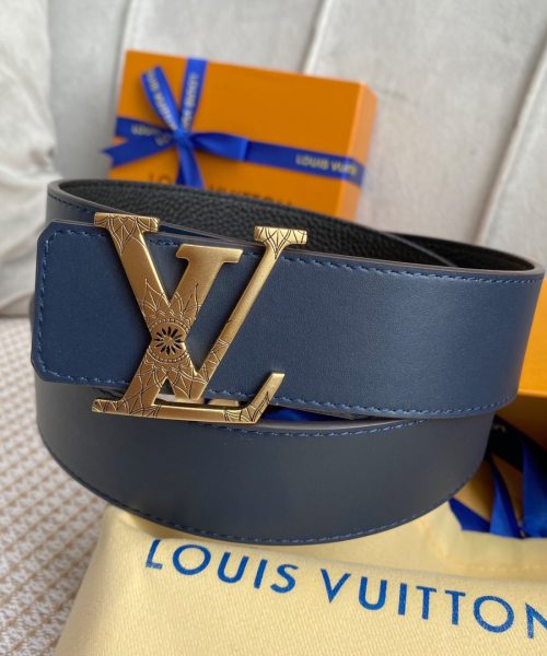 1:1 Replica Louis Vuitton Iconic Reversible LV Belt Black LV Women Belt