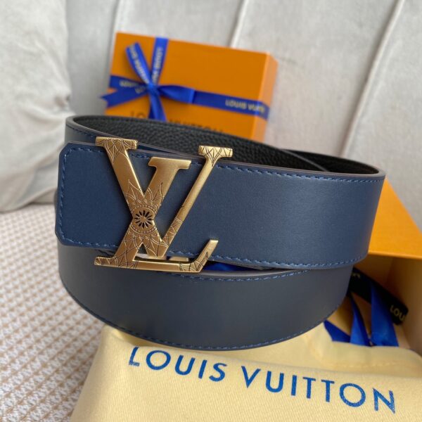 1:1 Replica Louis Vuitton Iconic Reversible LV Belt Black LV Women Belt