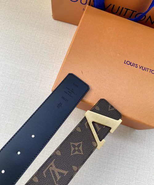 1:1 Replica Louis Vuitton Iconic Reversible LV Belt Brown LV Women Belt