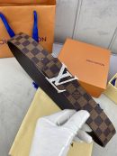 1:1 Replica Louis Vuitton Iconic Reversible LV Belt Brown LV Women Belt