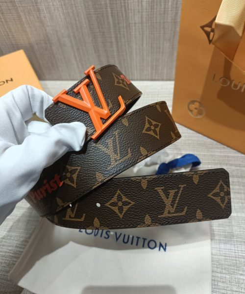 1:1 Replica Louis Vuitton Iconic Reversible LV Belt Brown LV Women Belt