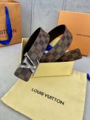 1:1 Replica Louis Vuitton Iconic Reversible LV Belt Brown LV Women Belt