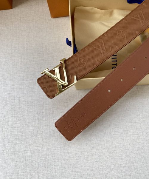 1:1 Replica Louis Vuitton Iconic Reversible LV Belt Brown LV Women Belt